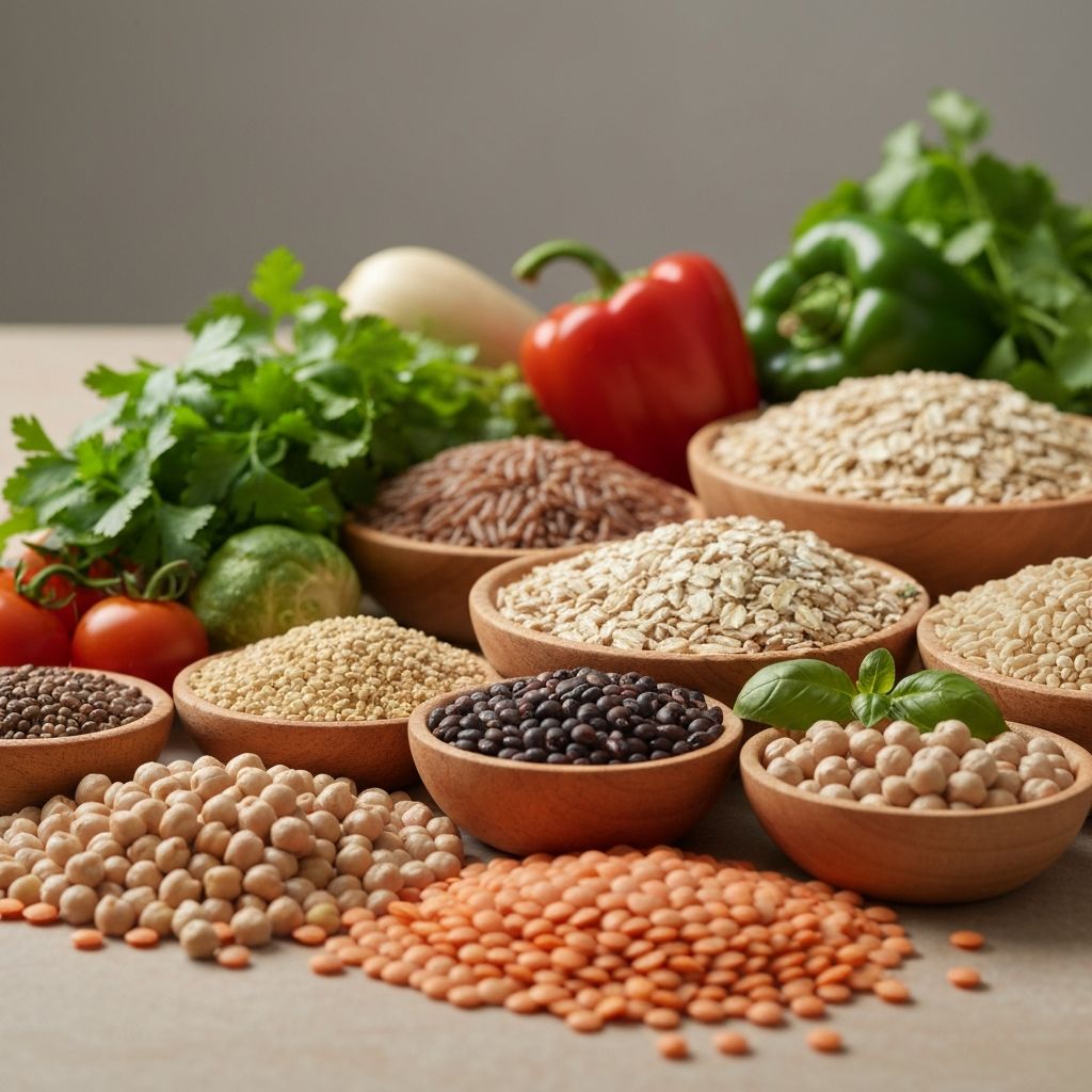 Fresh vegetables and whole foods